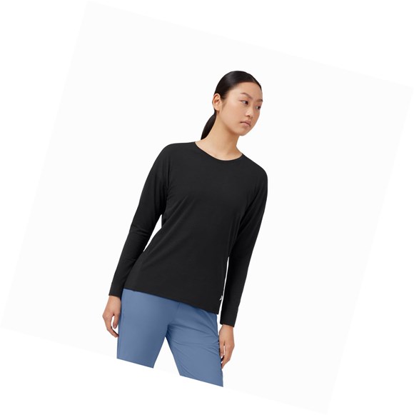 Black On Comfort Women's T Shirts | 8670XEWRN